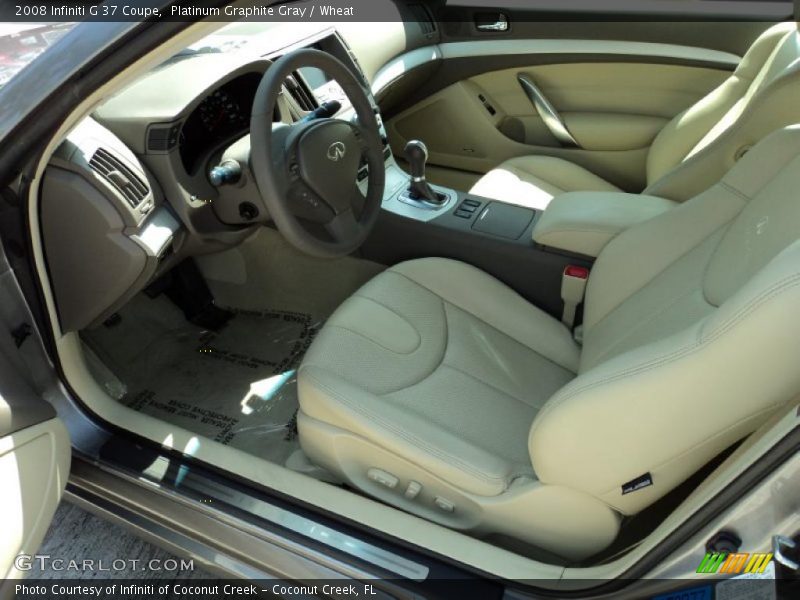  2008 G 37 Coupe Wheat Interior