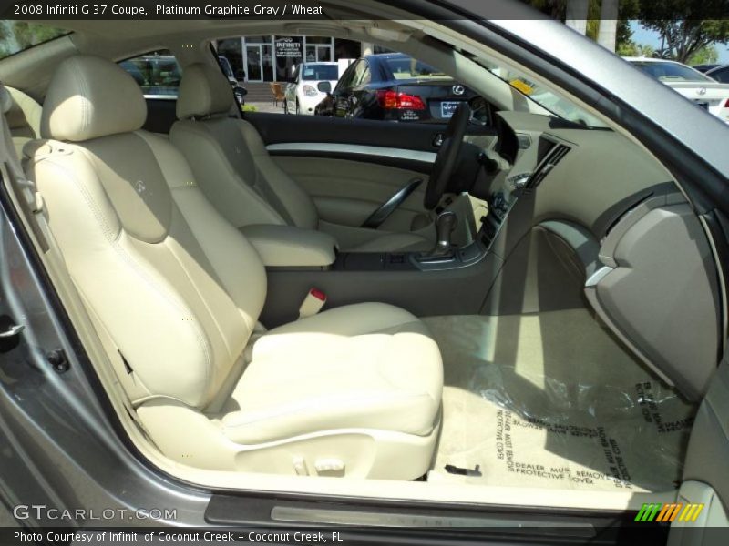  2008 G 37 Coupe Wheat Interior