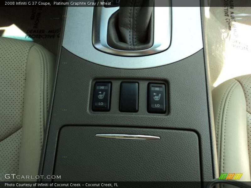 Platinum Graphite Gray / Wheat 2008 Infiniti G 37 Coupe