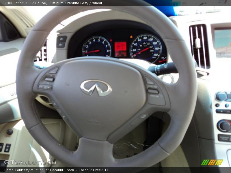 Platinum Graphite Gray / Wheat 2008 Infiniti G 37 Coupe