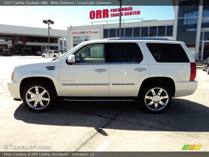 White Diamond / Cocoa/Light Cashmere 2007 Cadillac Escalade AWD