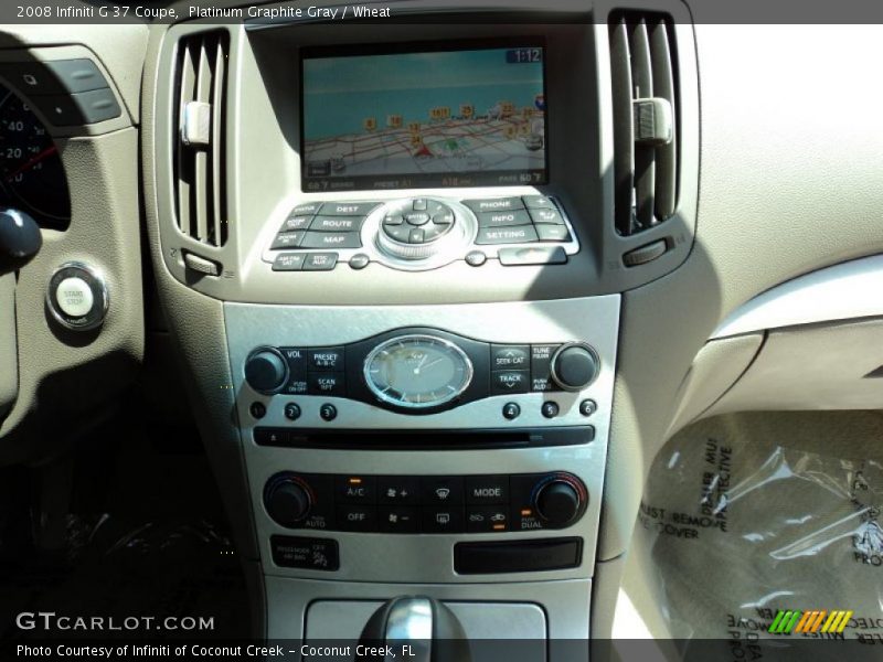 Navigation of 2008 G 37 Coupe