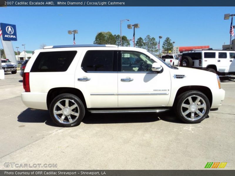 White Diamond / Cocoa/Light Cashmere 2007 Cadillac Escalade AWD