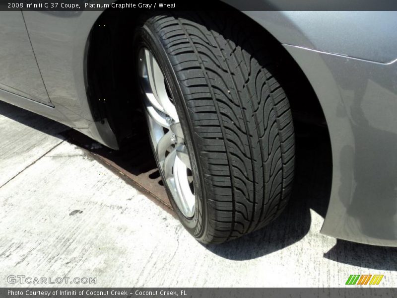 Platinum Graphite Gray / Wheat 2008 Infiniti G 37 Coupe