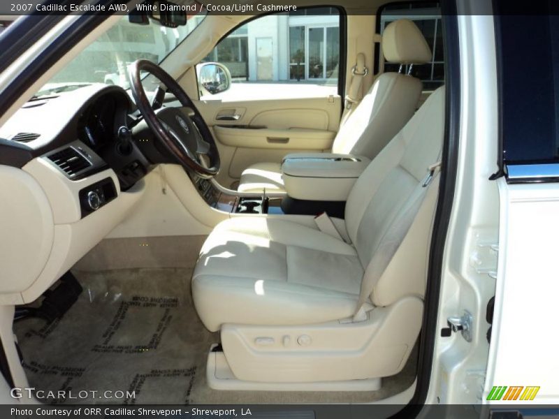 White Diamond / Cocoa/Light Cashmere 2007 Cadillac Escalade AWD