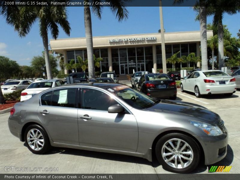 Platinum Graphite Gray / Graphite 2008 Infiniti G 35 Sedan