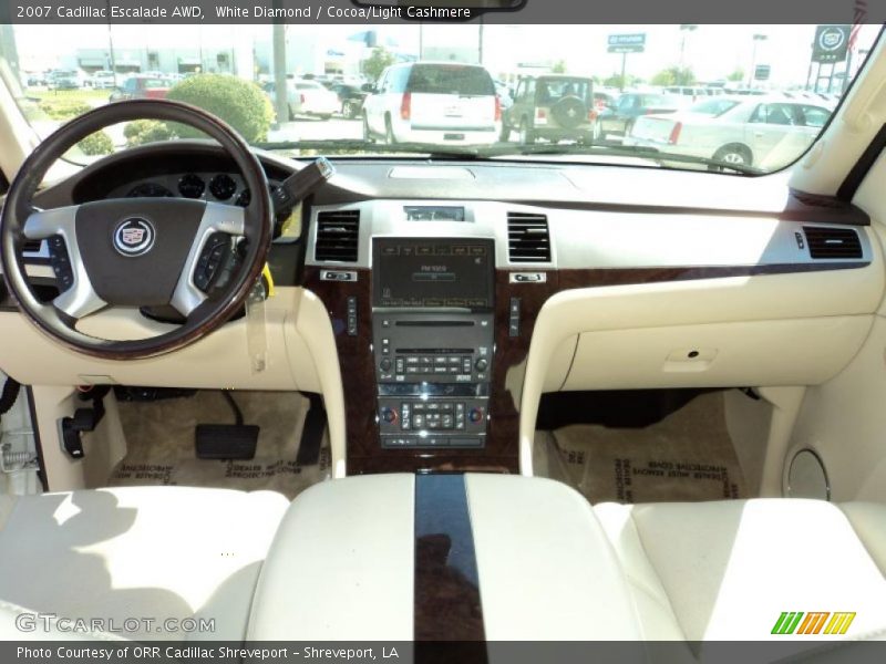 White Diamond / Cocoa/Light Cashmere 2007 Cadillac Escalade AWD