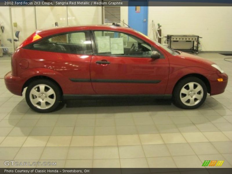 Sangria Red Metallic / Medium Graphite 2002 Ford Focus ZX3 Coupe
