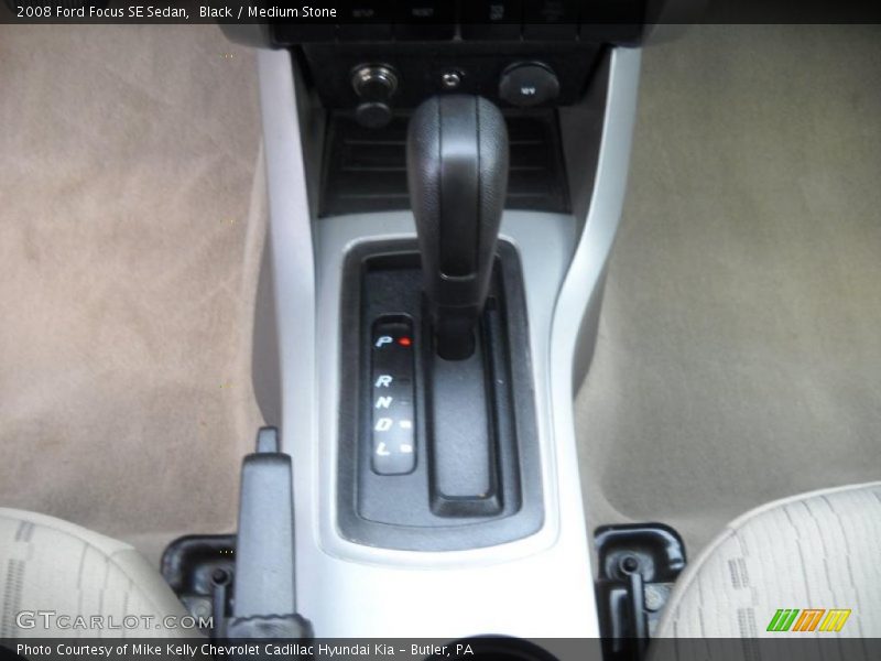 Black / Medium Stone 2008 Ford Focus SE Sedan