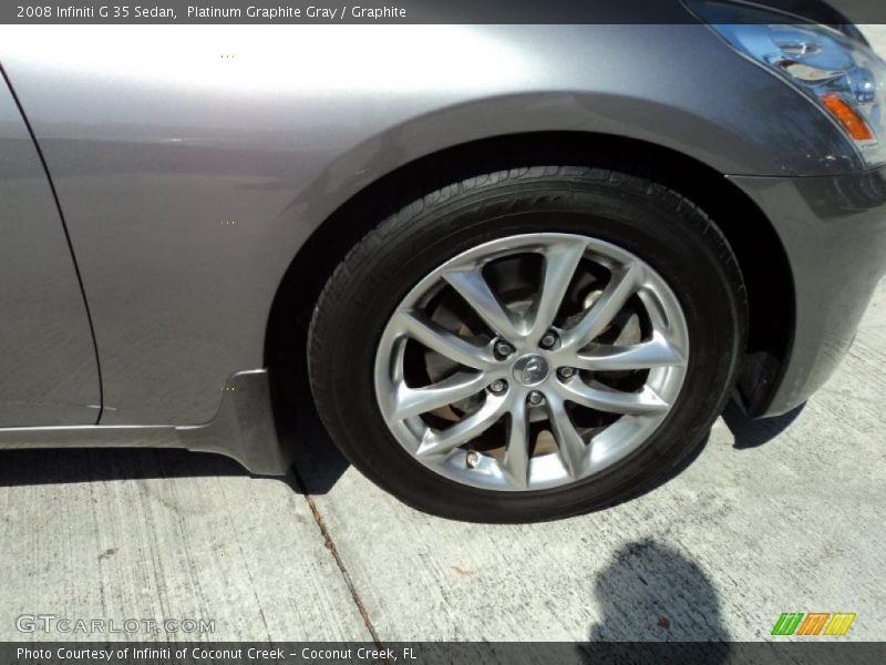 Platinum Graphite Gray / Graphite 2008 Infiniti G 35 Sedan