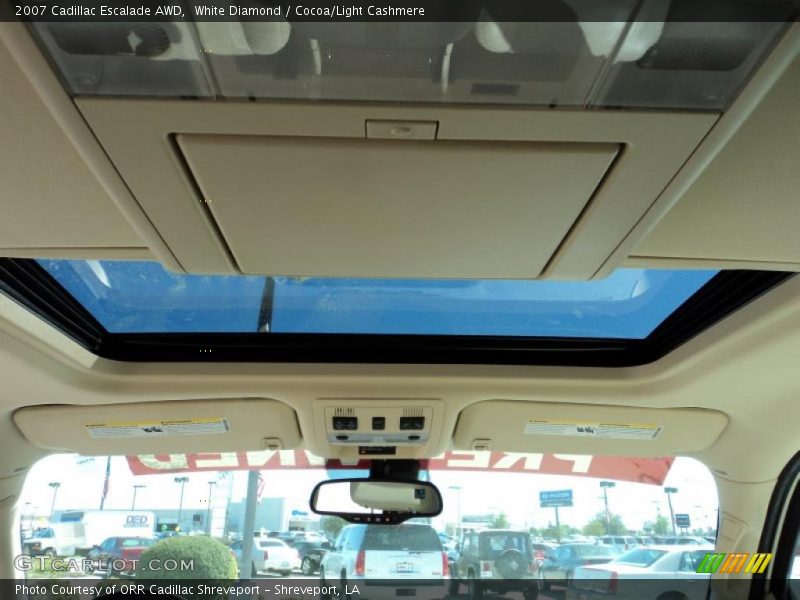 White Diamond / Cocoa/Light Cashmere 2007 Cadillac Escalade AWD