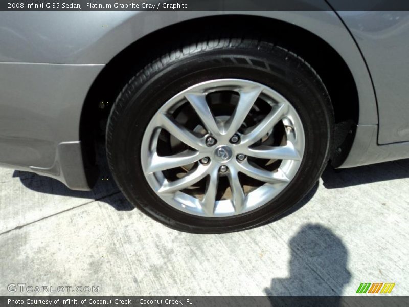 Platinum Graphite Gray / Graphite 2008 Infiniti G 35 Sedan