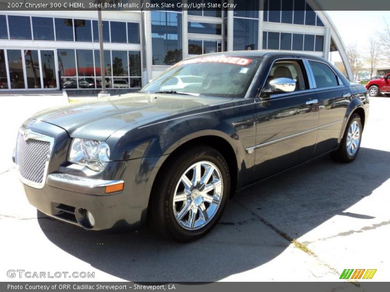 Steel Blue Metallic / Dark Slate Gray/Light Slate Gray 2007 Chrysler 300 C HEMI