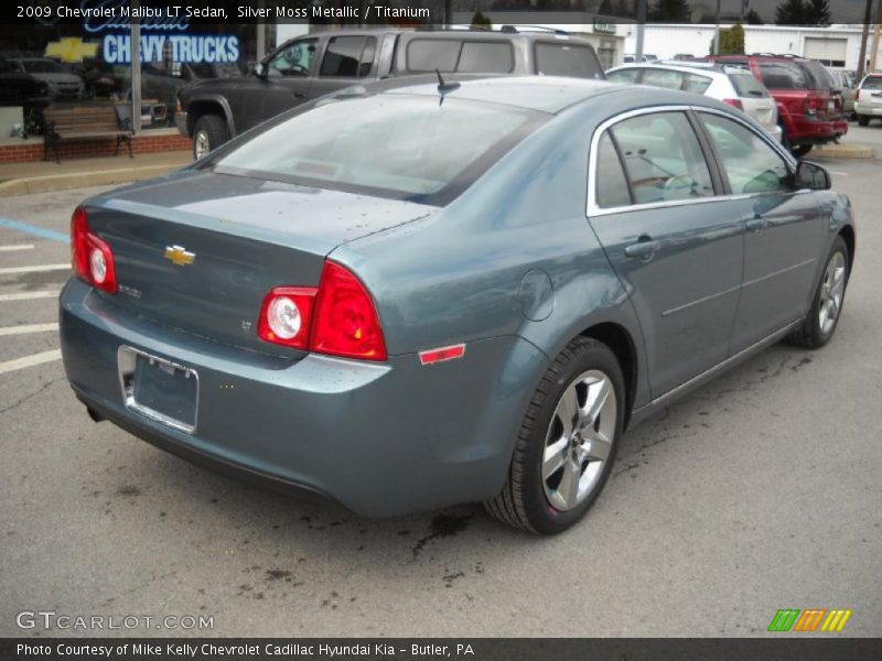 Silver Moss Metallic / Titanium 2009 Chevrolet Malibu LT Sedan
