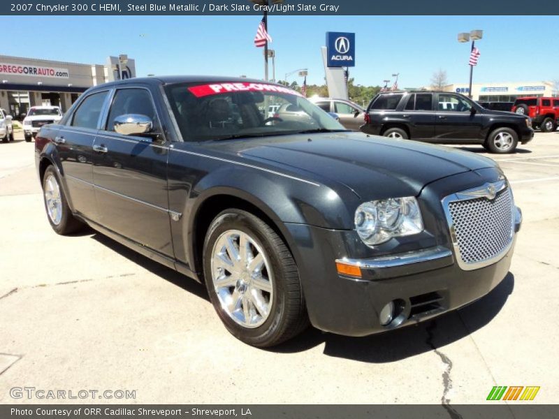 Steel Blue Metallic / Dark Slate Gray/Light Slate Gray 2007 Chrysler 300 C HEMI