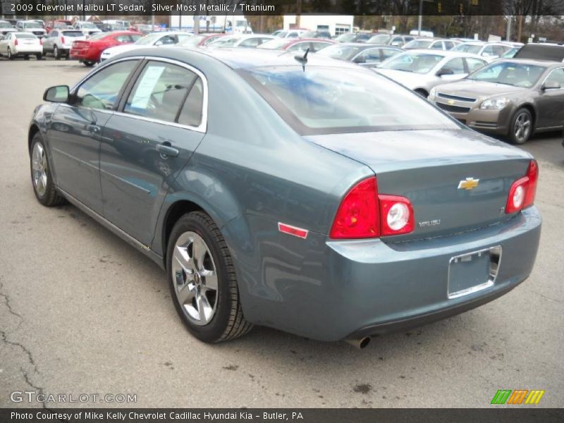 Silver Moss Metallic / Titanium 2009 Chevrolet Malibu LT Sedan
