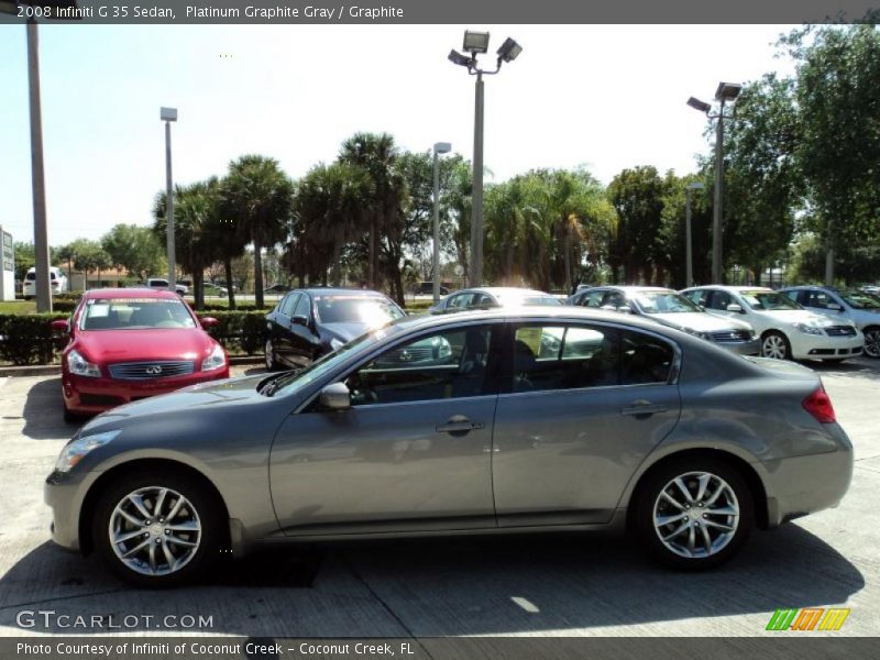 Platinum Graphite Gray / Graphite 2008 Infiniti G 35 Sedan