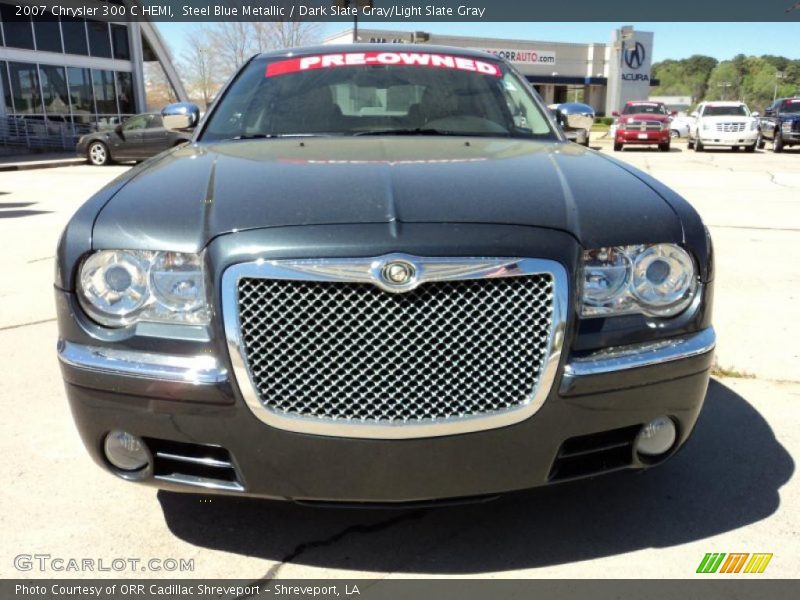 Steel Blue Metallic / Dark Slate Gray/Light Slate Gray 2007 Chrysler 300 C HEMI
