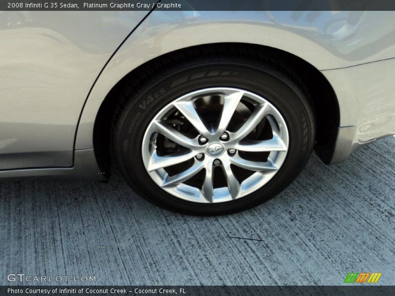 Platinum Graphite Gray / Graphite 2008 Infiniti G 35 Sedan