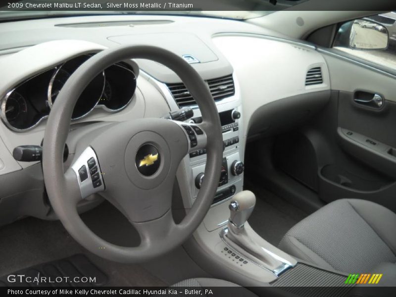 Silver Moss Metallic / Titanium 2009 Chevrolet Malibu LT Sedan