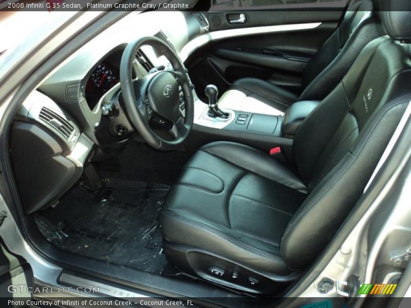Platinum Graphite Gray / Graphite 2008 Infiniti G 35 Sedan