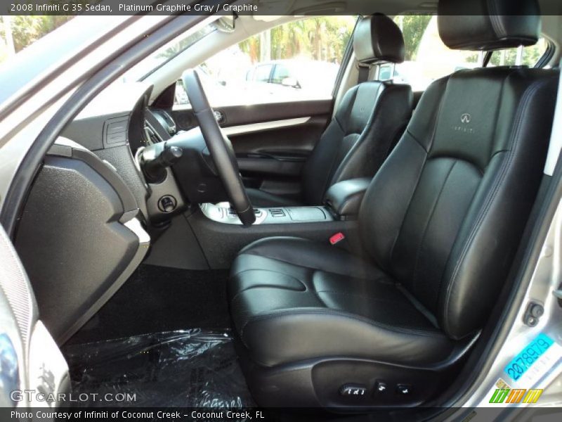 Platinum Graphite Gray / Graphite 2008 Infiniti G 35 Sedan