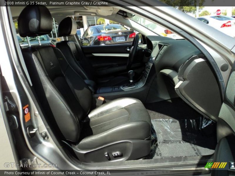Platinum Graphite Gray / Graphite 2008 Infiniti G 35 Sedan