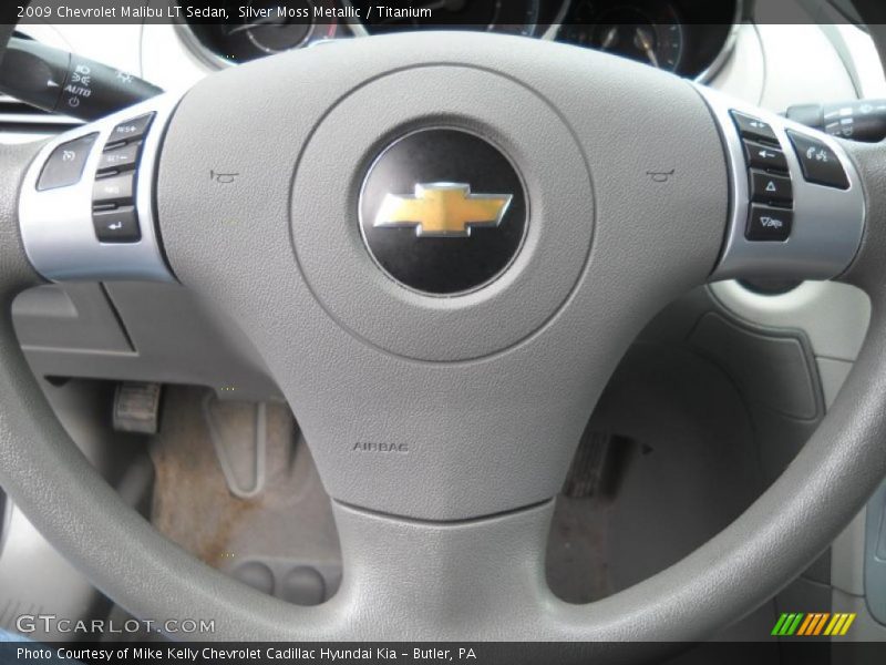 Silver Moss Metallic / Titanium 2009 Chevrolet Malibu LT Sedan