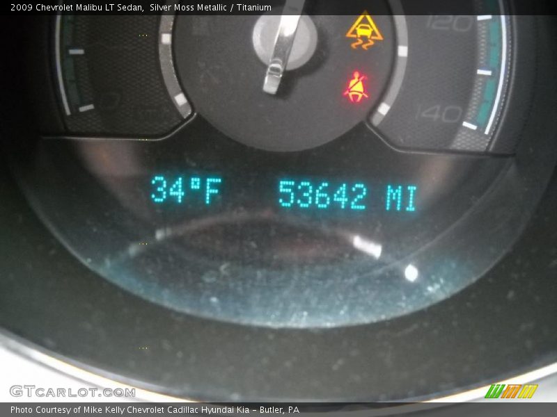 Silver Moss Metallic / Titanium 2009 Chevrolet Malibu LT Sedan
