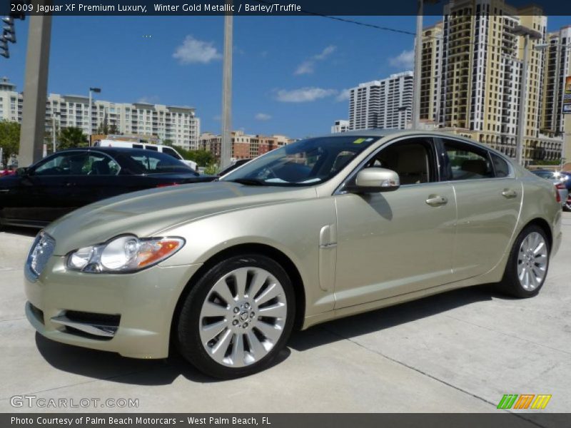 Winter Gold Metallic / Barley/Truffle 2009 Jaguar XF Premium Luxury