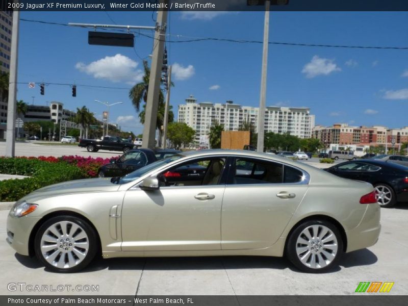 Winter Gold Metallic / Barley/Truffle 2009 Jaguar XF Premium Luxury