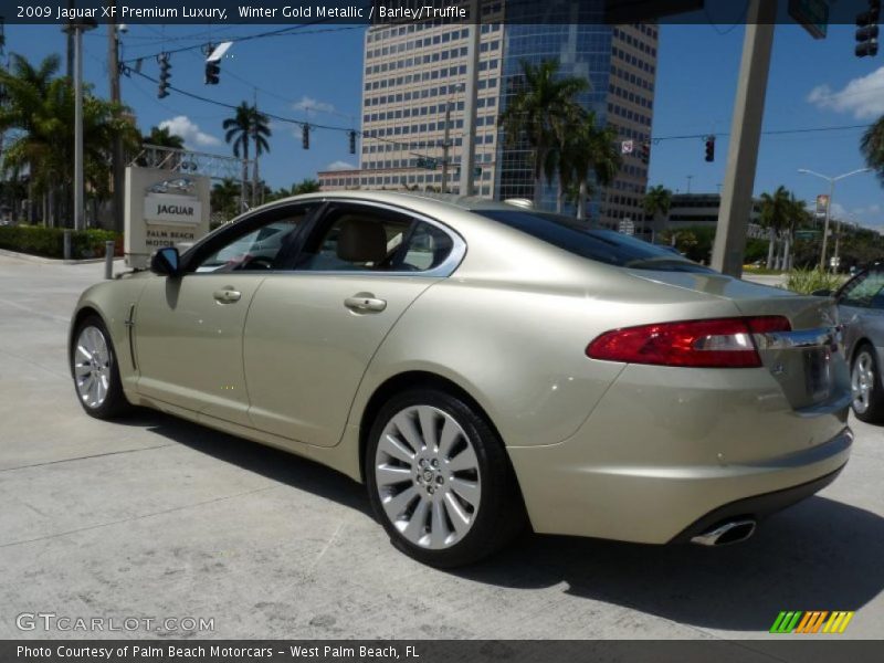 Winter Gold Metallic / Barley/Truffle 2009 Jaguar XF Premium Luxury