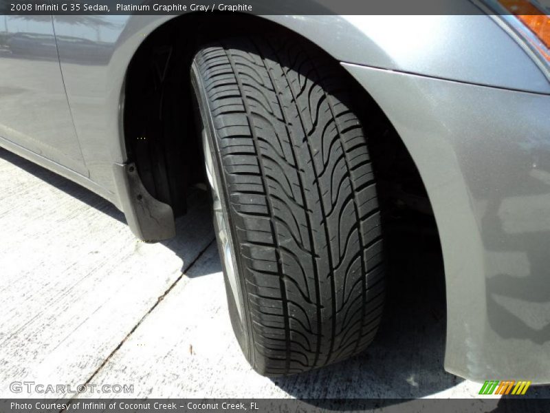 Platinum Graphite Gray / Graphite 2008 Infiniti G 35 Sedan