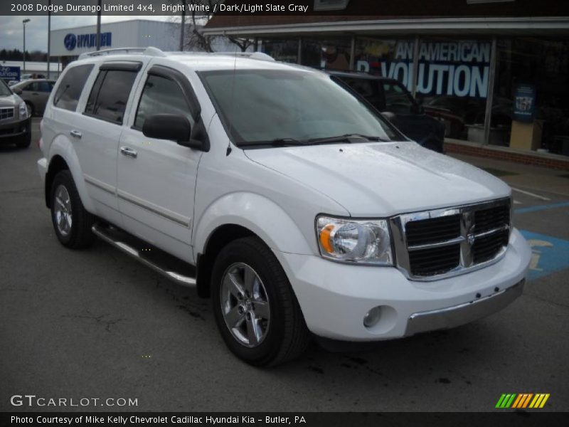 Bright White / Dark/Light Slate Gray 2008 Dodge Durango Limited 4x4