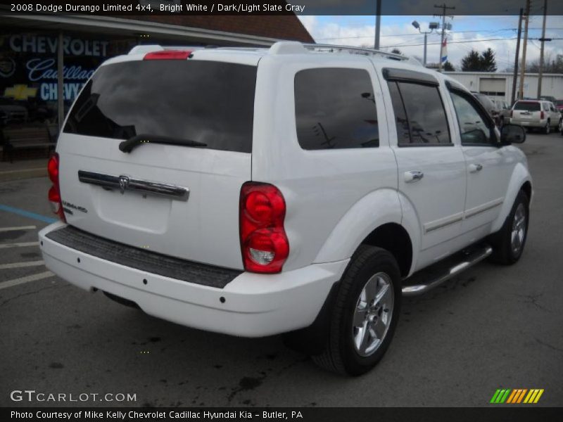 Bright White / Dark/Light Slate Gray 2008 Dodge Durango Limited 4x4