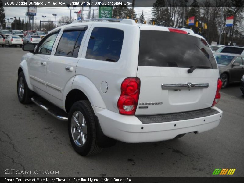 Bright White / Dark/Light Slate Gray 2008 Dodge Durango Limited 4x4