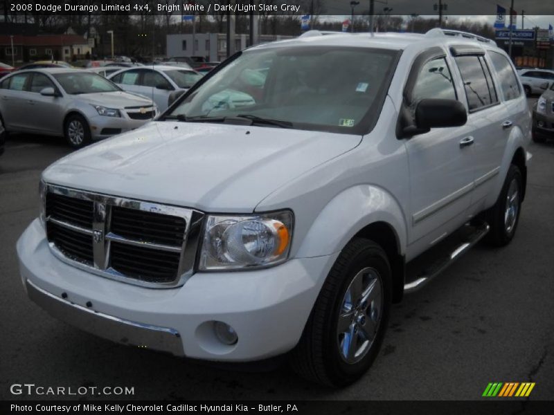 Bright White / Dark/Light Slate Gray 2008 Dodge Durango Limited 4x4