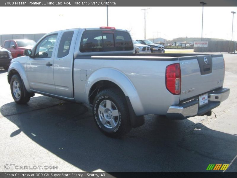 Radiant Silver / Graphite 2008 Nissan Frontier SE King Cab 4x4