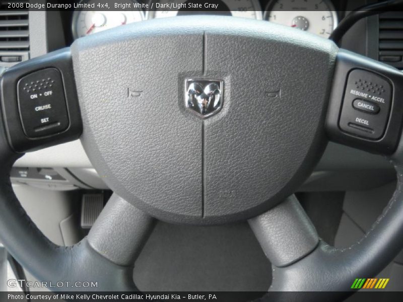 Bright White / Dark/Light Slate Gray 2008 Dodge Durango Limited 4x4
