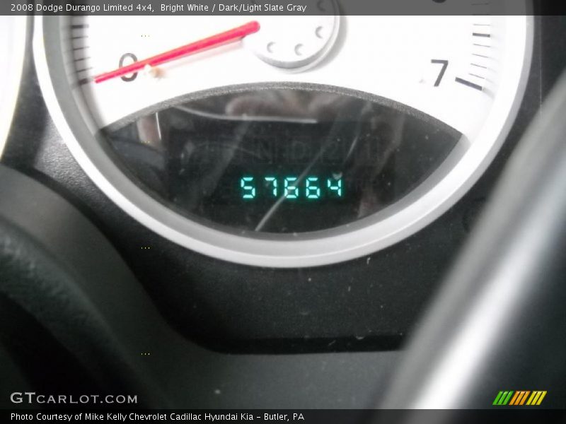 Bright White / Dark/Light Slate Gray 2008 Dodge Durango Limited 4x4