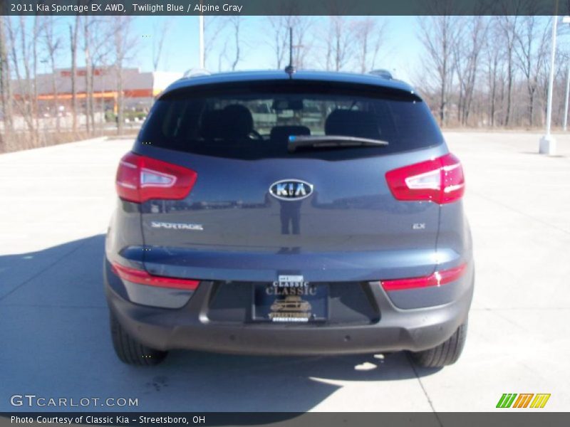 Twilight Blue / Alpine Gray 2011 Kia Sportage EX AWD