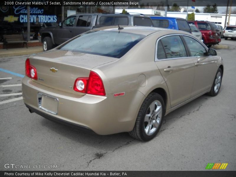 Sandstone Metallic / Cocoa/Cashmere Beige 2008 Chevrolet Malibu LT Sedan