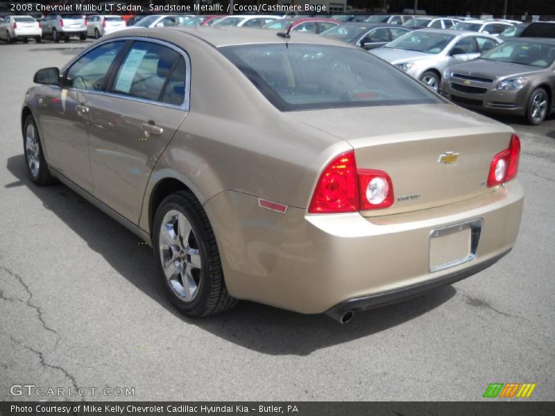 Sandstone Metallic / Cocoa/Cashmere Beige 2008 Chevrolet Malibu LT Sedan