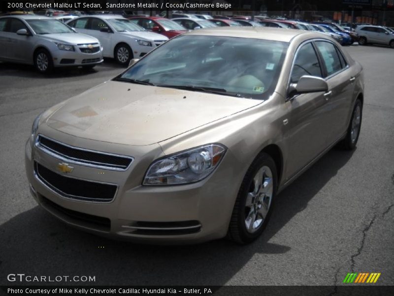 Sandstone Metallic / Cocoa/Cashmere Beige 2008 Chevrolet Malibu LT Sedan