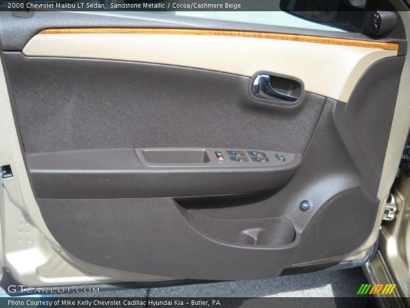 Sandstone Metallic / Cocoa/Cashmere Beige 2008 Chevrolet Malibu LT Sedan