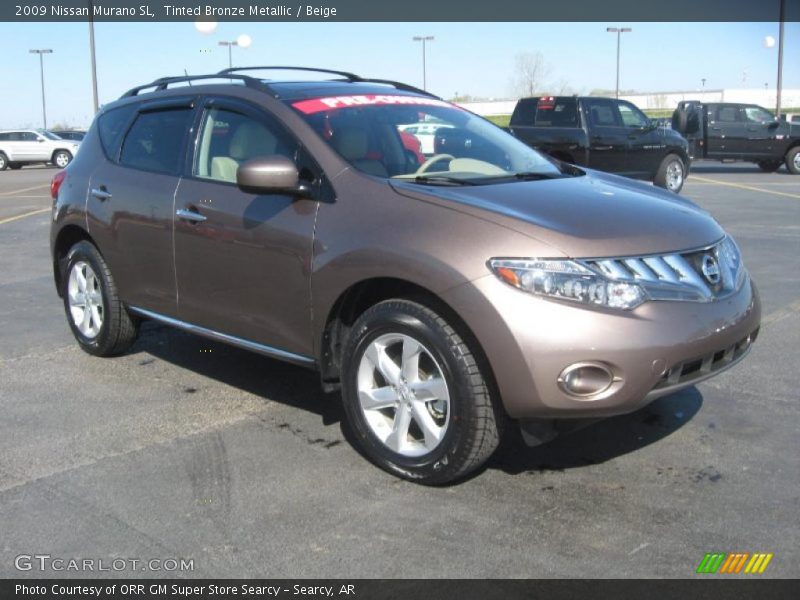 Tinted Bronze Metallic / Beige 2009 Nissan Murano SL