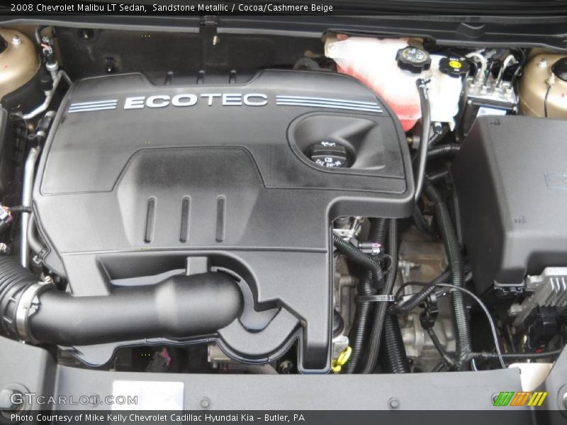 Sandstone Metallic / Cocoa/Cashmere Beige 2008 Chevrolet Malibu LT Sedan