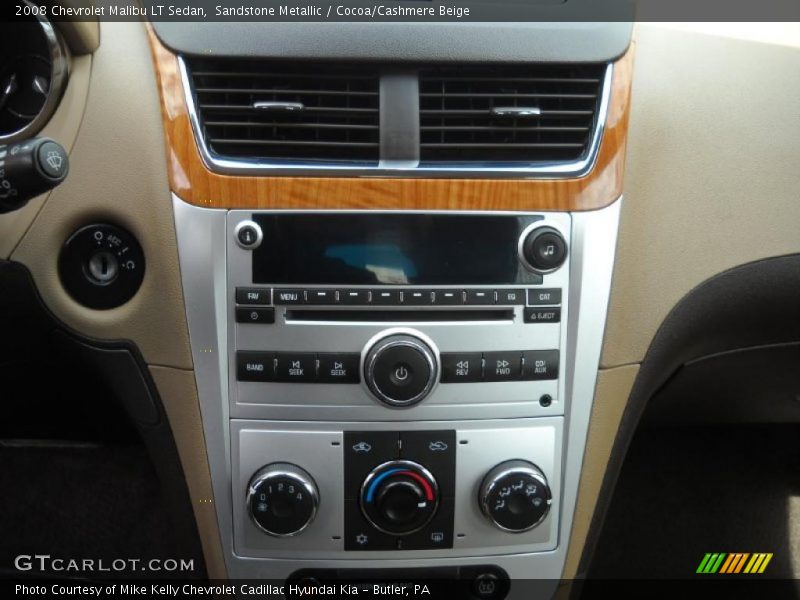 Sandstone Metallic / Cocoa/Cashmere Beige 2008 Chevrolet Malibu LT Sedan
