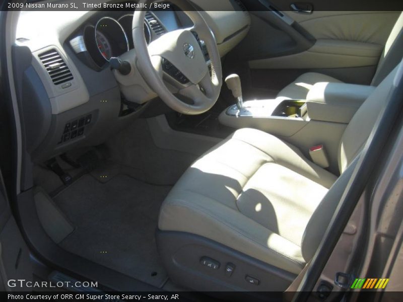 Tinted Bronze Metallic / Beige 2009 Nissan Murano SL