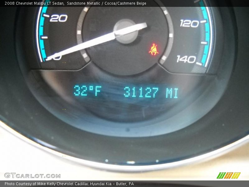 Sandstone Metallic / Cocoa/Cashmere Beige 2008 Chevrolet Malibu LT Sedan